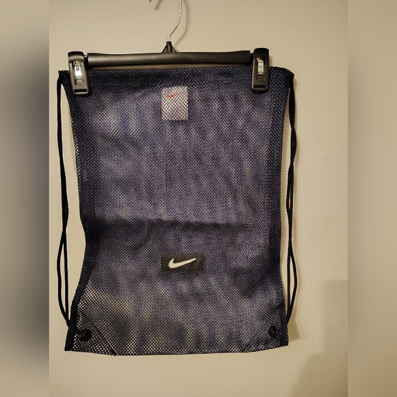 Nike Navy Blue Mesh Drawstring Bag - Picture 1 of 6